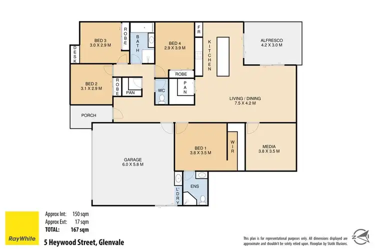 Floorplan of Homely house listing, 5 Heywood Street, Glenvale QLD 4350