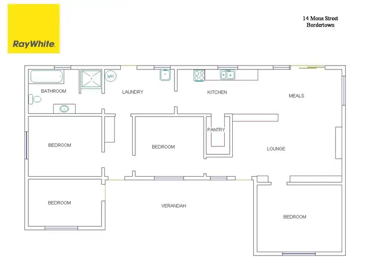 Floorplan of Homely house listing, 14 Mona Street, Bordertown SA 5268