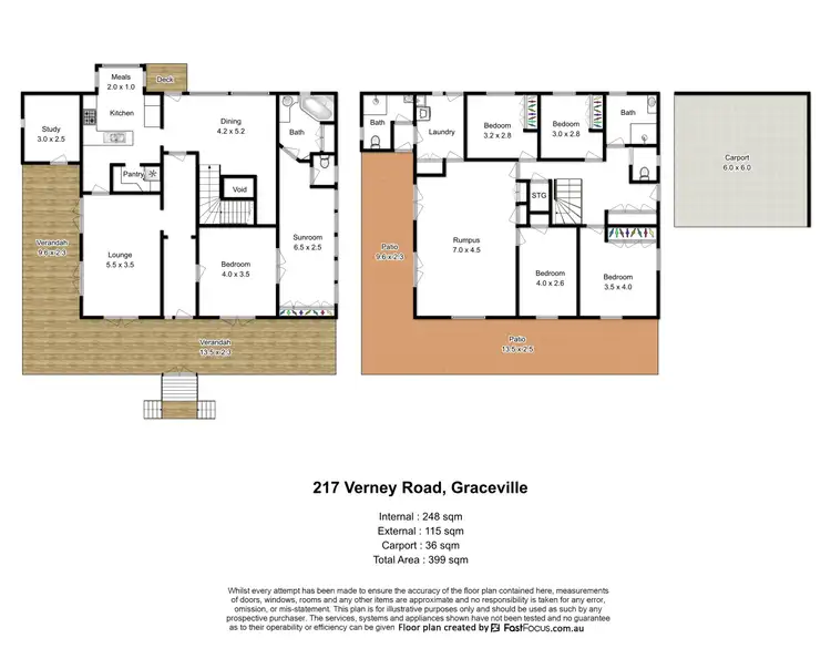 Floorplan of Homely house listing, 219 Verney Road East, Graceville QLD 4075