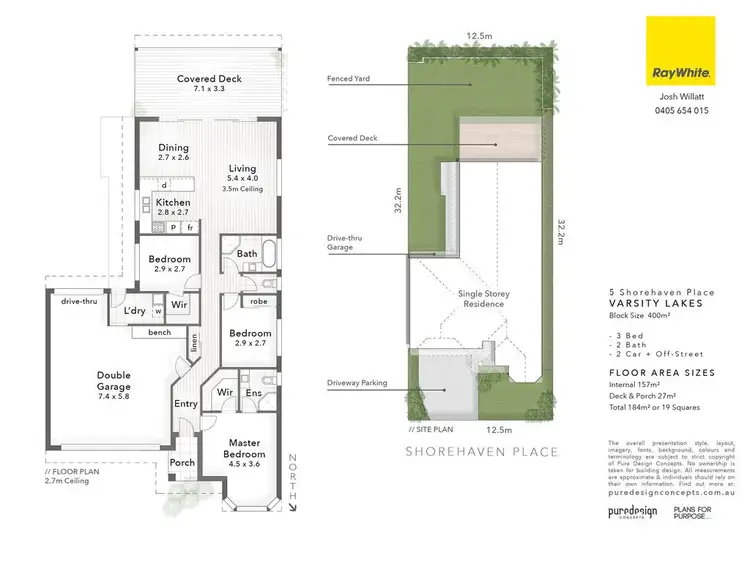 Floorplan of Homely house listing, 5 Shorehaven Place, Varsity Lakes QLD 4227