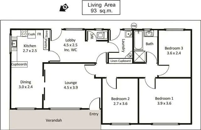 Floorplan of Homely house listing, 2063 Stanitzki Road, Loxton SA 5333