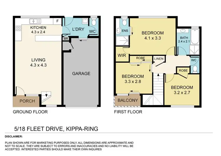 Floorplan of Homely townhouse listing, 5/18 Fleet Drive, Kippa-ring QLD 4021
