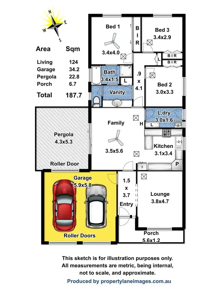 Floorplan of Homely house listing, 47 Jacaranda Drive, Craigmore SA 5114