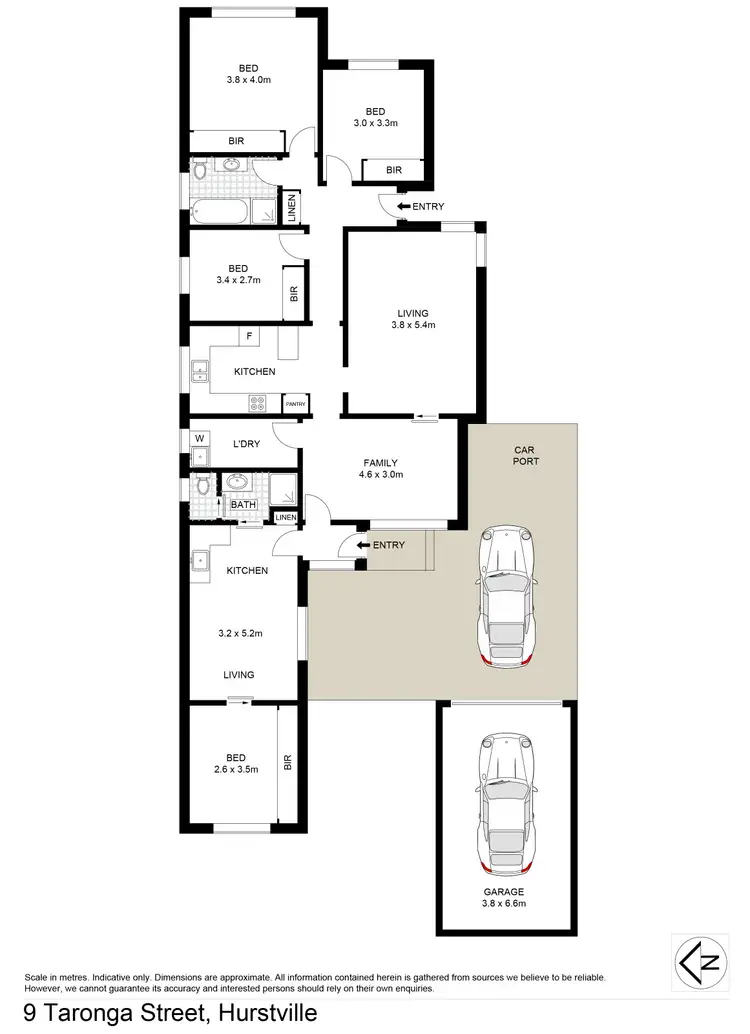 Floorplan of Homely house listing, 9 Taronga Street, Hurstville NSW 2220