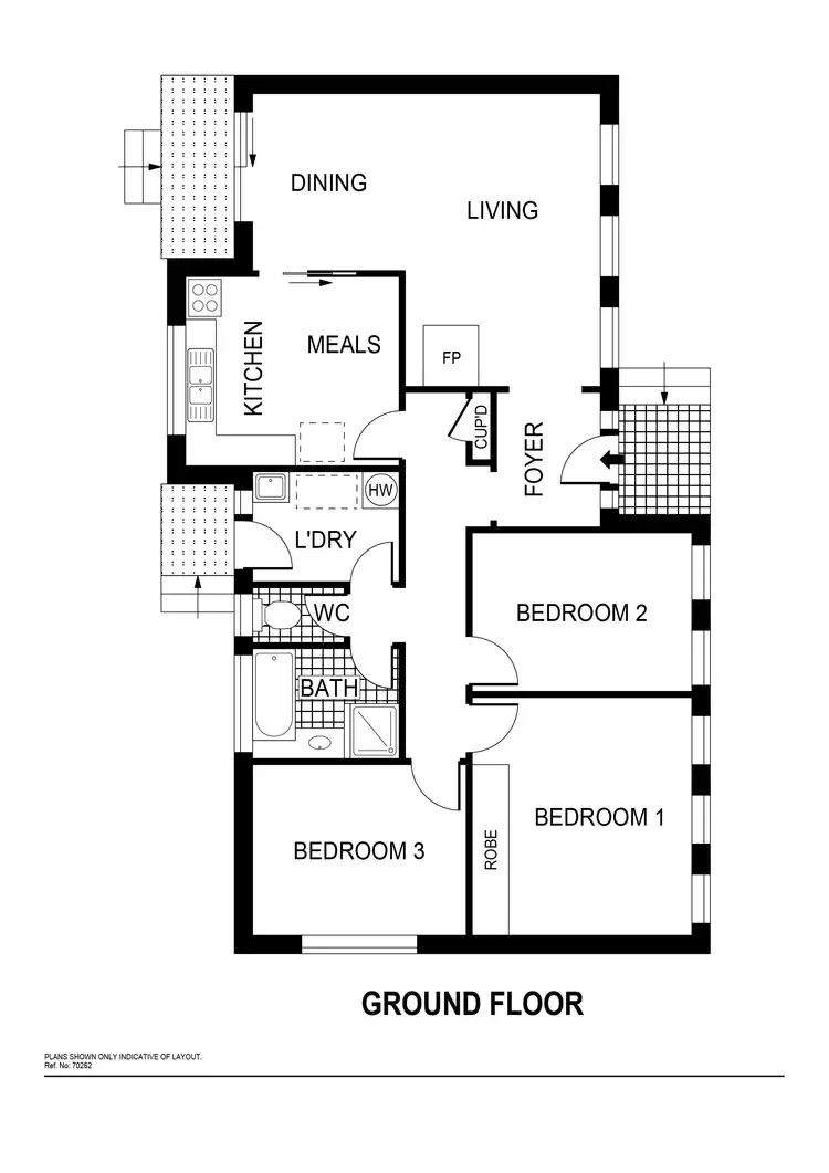 Floorplan of Homely house listing, 36 Wakool Circuit, Kaleen ACT 2617