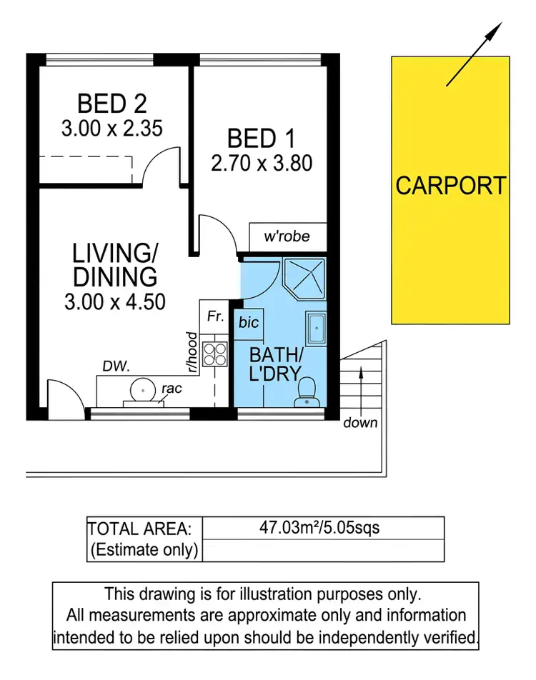 Floorplan of Homely apartment listing, 8/5 Churchill Road, Ovingham SA 5082