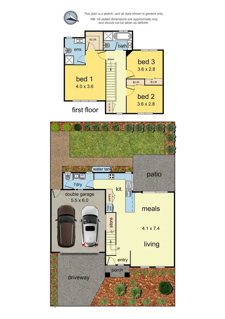 Floorplan of Homely townhouse listing, 1C Midhurst Road, Croydon VIC 3136