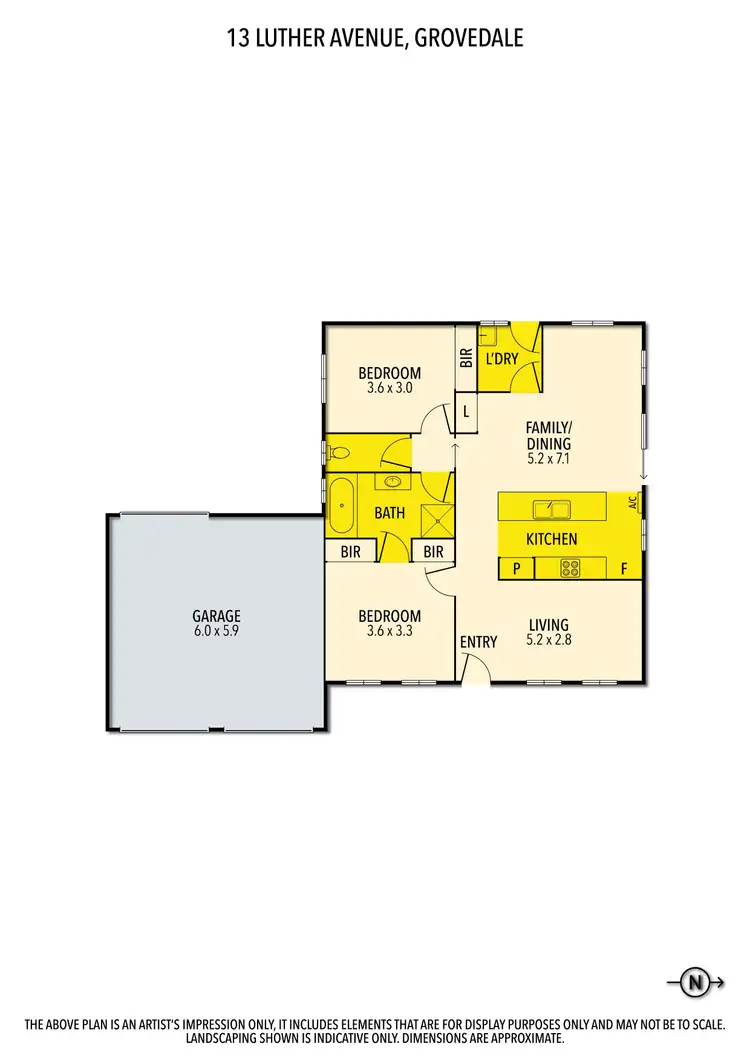 Floorplan of Homely house listing, 13 Luther Avenue, Grovedale VIC 3216