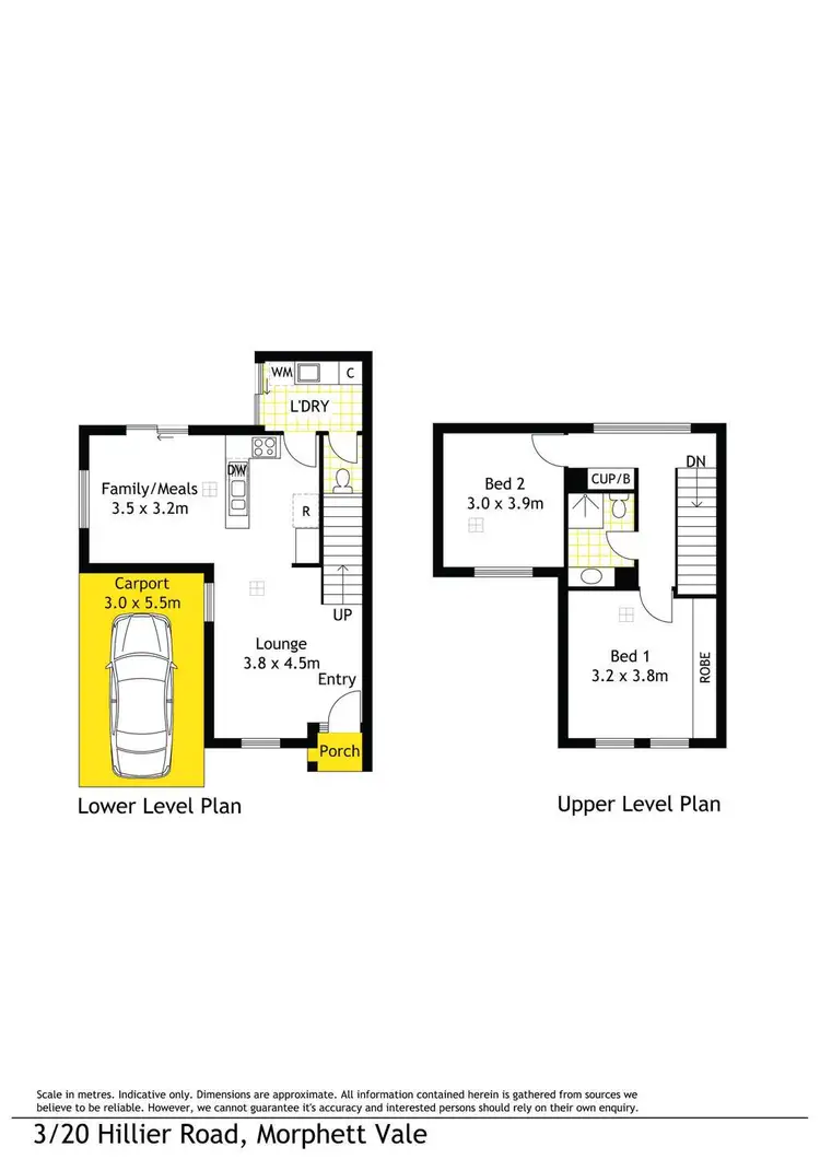 Floorplan of Homely house listing, 3/20 Hillier Road, Morphett Vale SA 5162