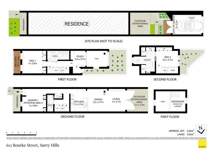 Floorplan of Homely house listing, 613 Bourke Street, Surry Hills NSW 2010