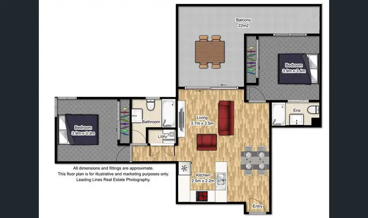 Floorplan of Homely apartment listing, 802/100 Bowen Street, Spring Hill QLD 4000