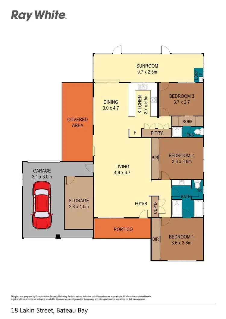 Floorplan of Homely house listing, 18 Lakin Street, Bateau Bay NSW 2261