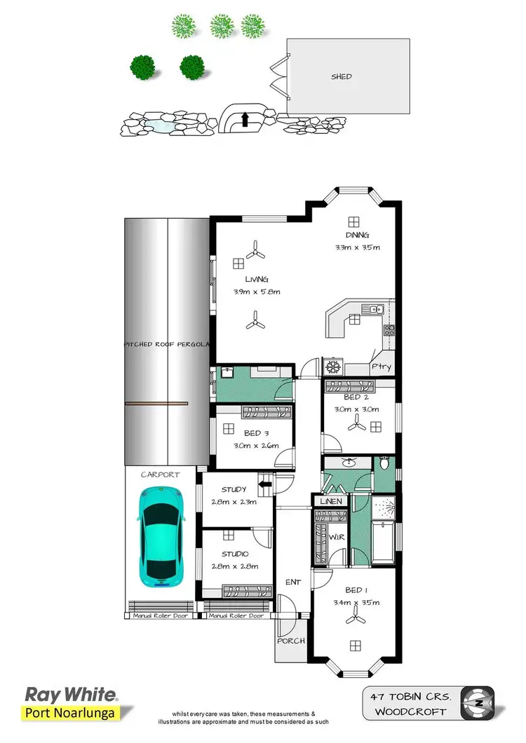 Floorplan of Homely house listing, 47 Tobin Crescent, Woodcroft SA 5162