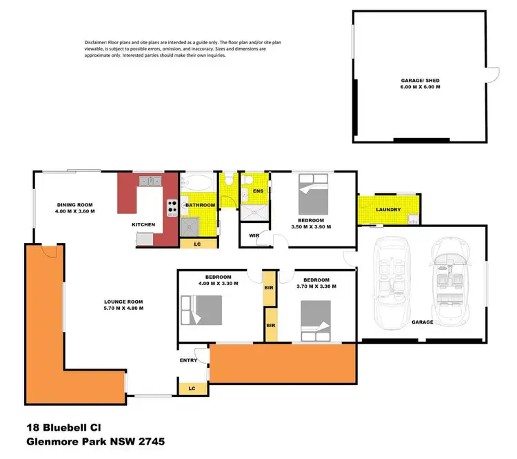 Floorplan of Homely house listing, 18 Bluebell Close, Glenmore Park NSW 2745