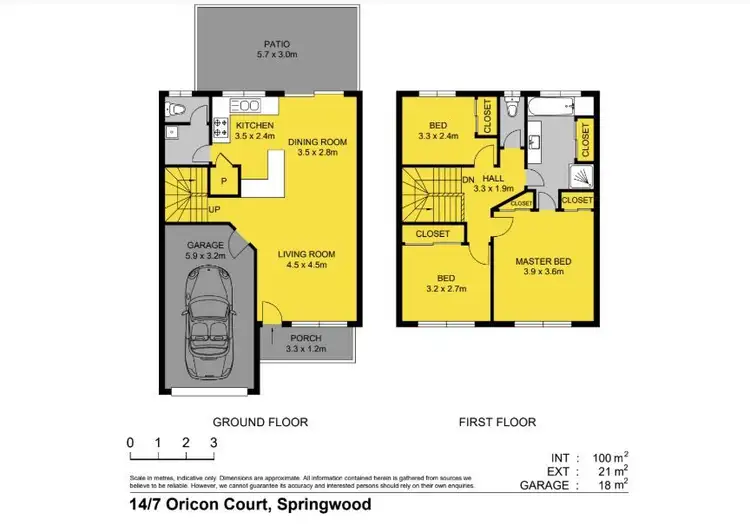 Floorplan of Homely house listing, 14/7 Oricon Court, Springwood QLD 4127