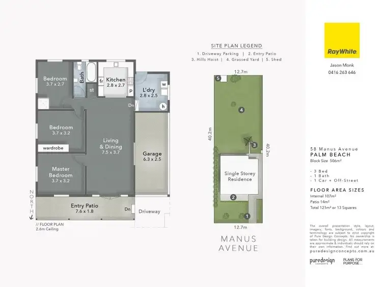 Floorplan of Homely house listing, 58 Manus Avenue, Palm Beach QLD 4221
