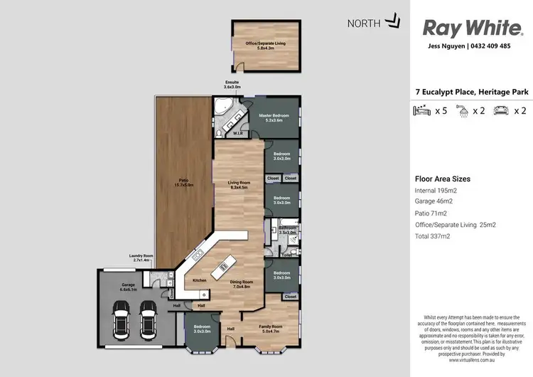 Floorplan of Homely house listing, 7 Eucalypt Place, Heritage Park QLD 4118