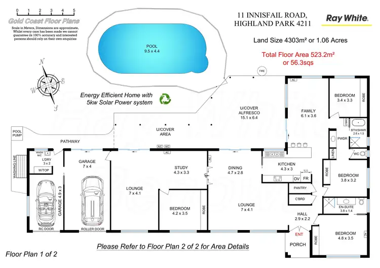 Floorplan of Homely house listing, 11 Innisfail Road, Highland Park QLD 4211