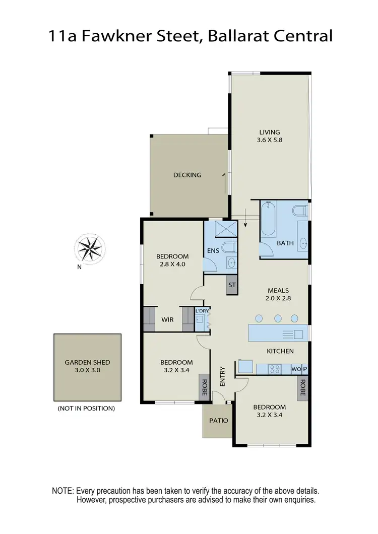 Floorplan of Homely house listing, 11A Fawkner Street, Ballarat Central VIC 3350