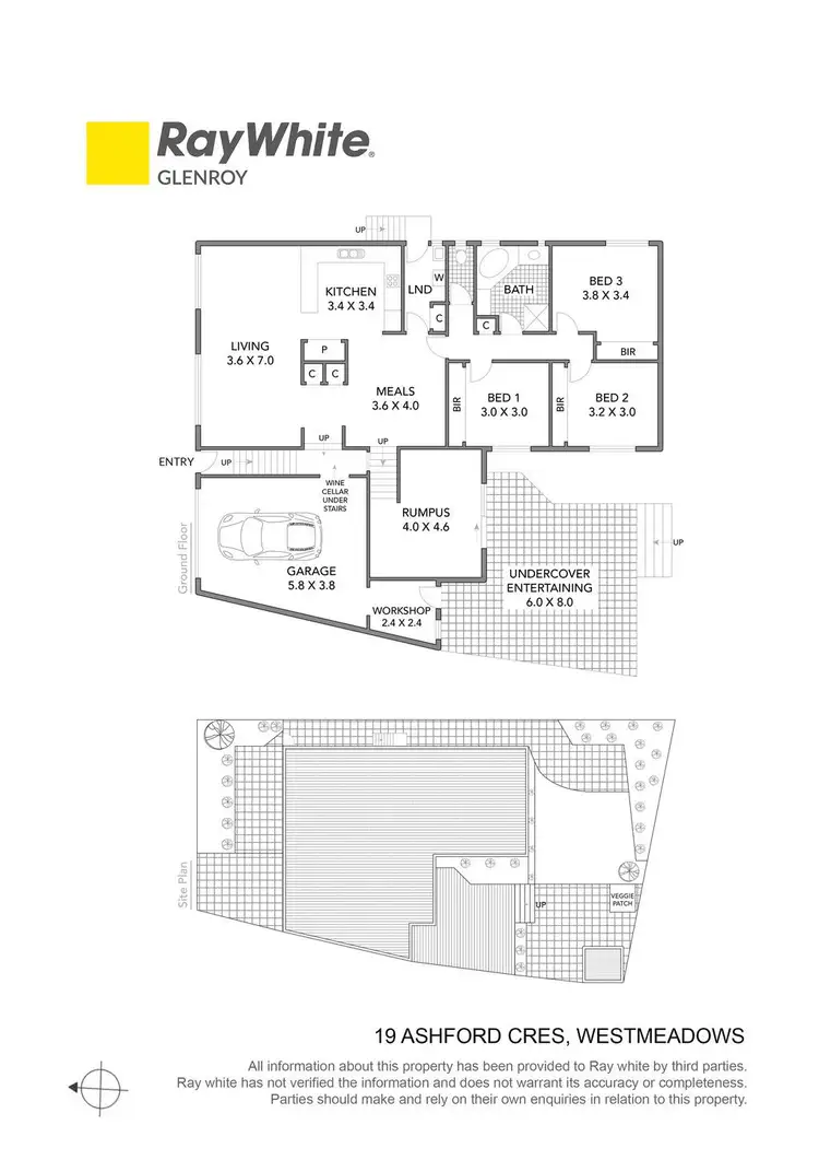 Floorplan of Homely house listing, 19 Ashford Crescent, Westmeadows VIC 3049