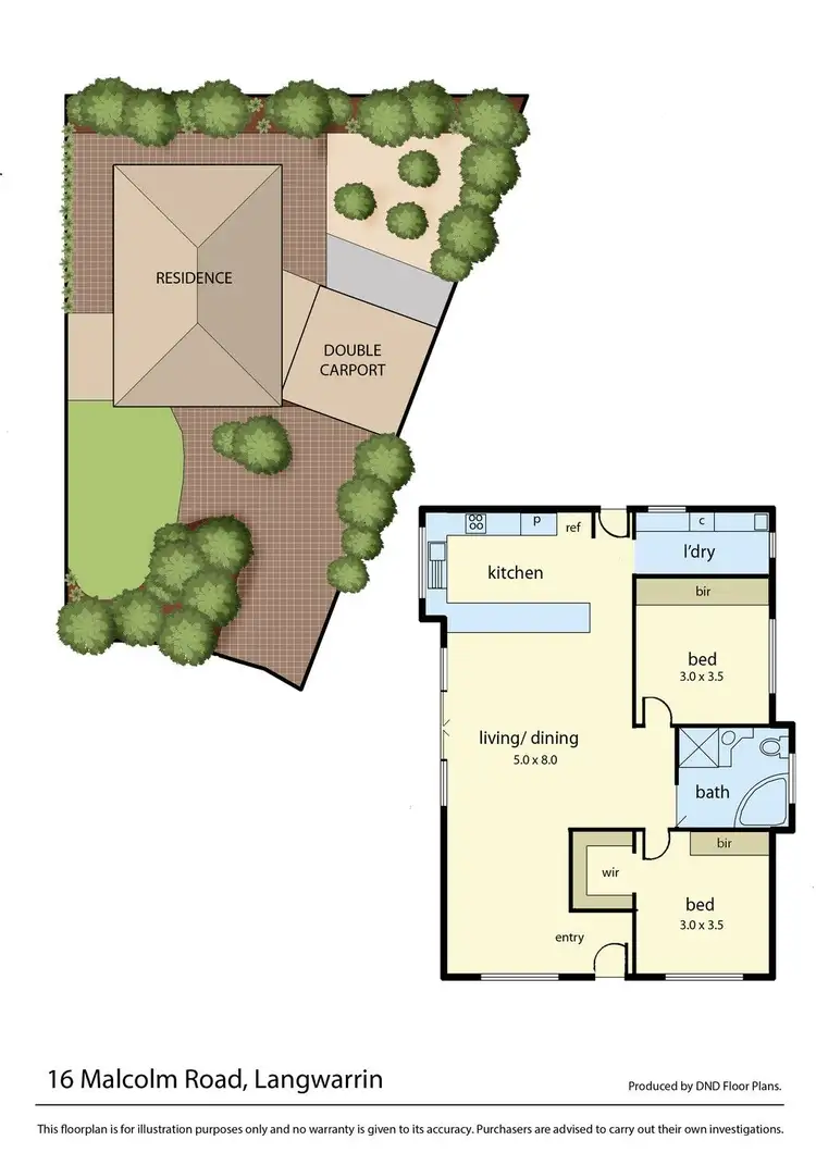 Floorplan of Homely house listing, 16 Malcolm Road, Langwarrin VIC 3910