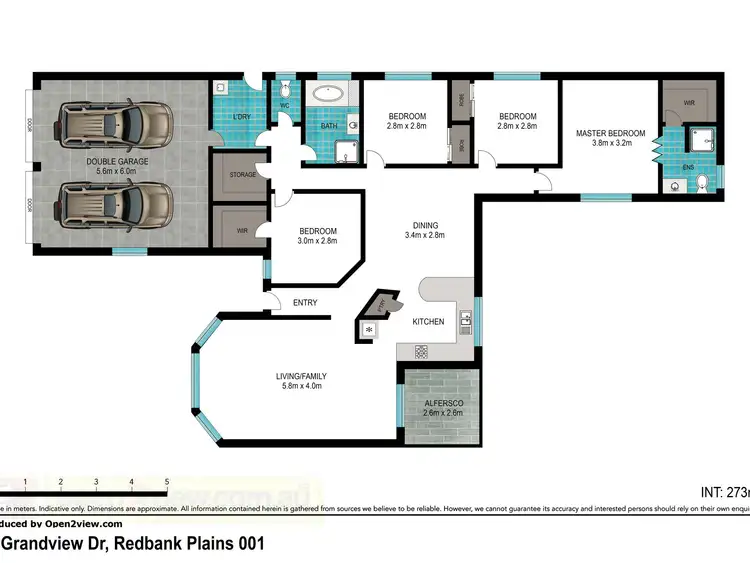 Floorplan of Homely house listing, 1 Grandview Drive, Redbank Plains QLD 4301
