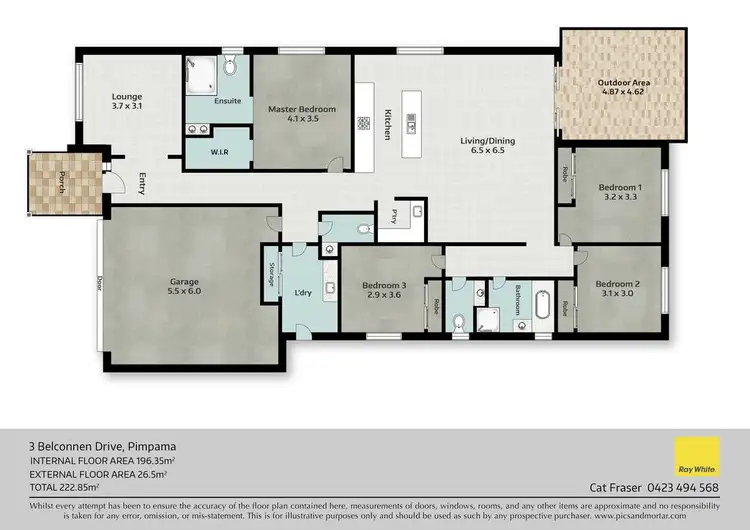 Floorplan of Homely house listing, 3 Belconnen Drive, Pimpama QLD 4209