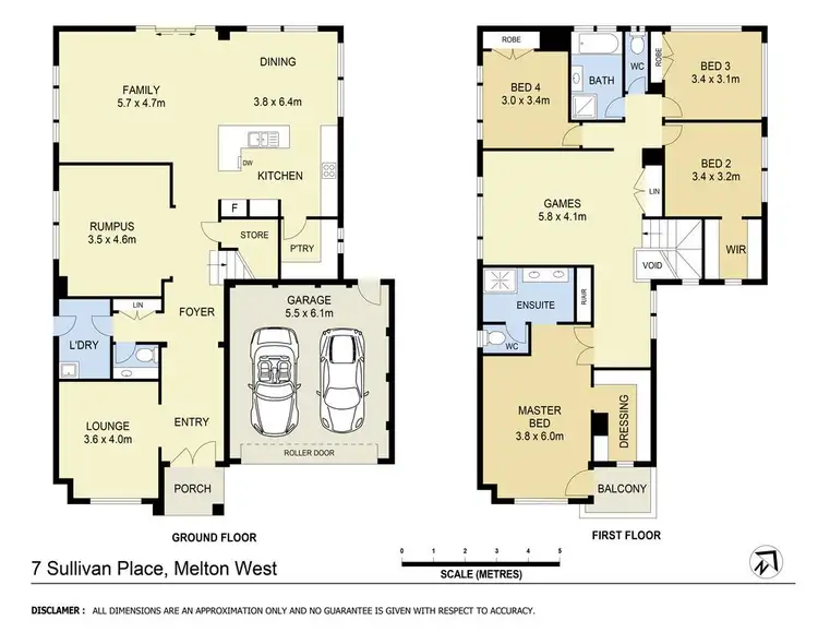 Floorplan of Homely house listing, 7 Sullivan Place, Harkness VIC 3337
