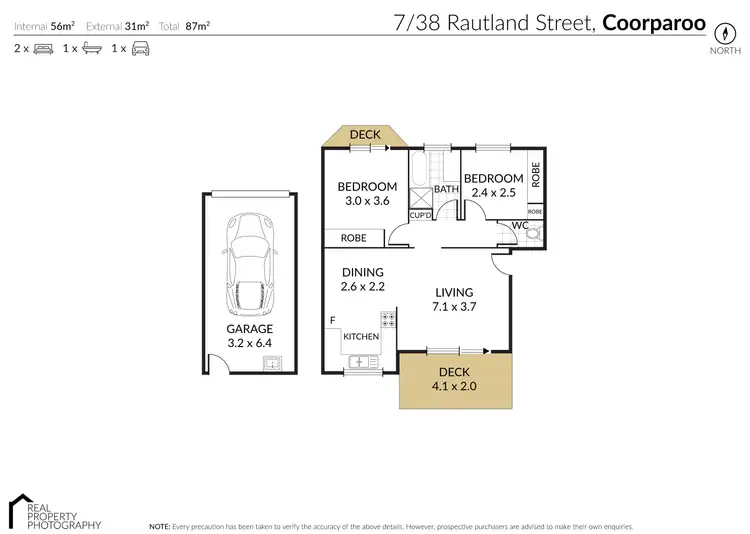Floorplan of Homely unit listing, 7/38 Rutland Street, Coorparoo QLD 4151