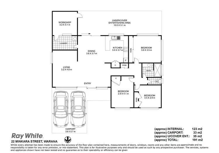 Floorplan of Homely house listing, 22 Minkara Street, Warana QLD 4575