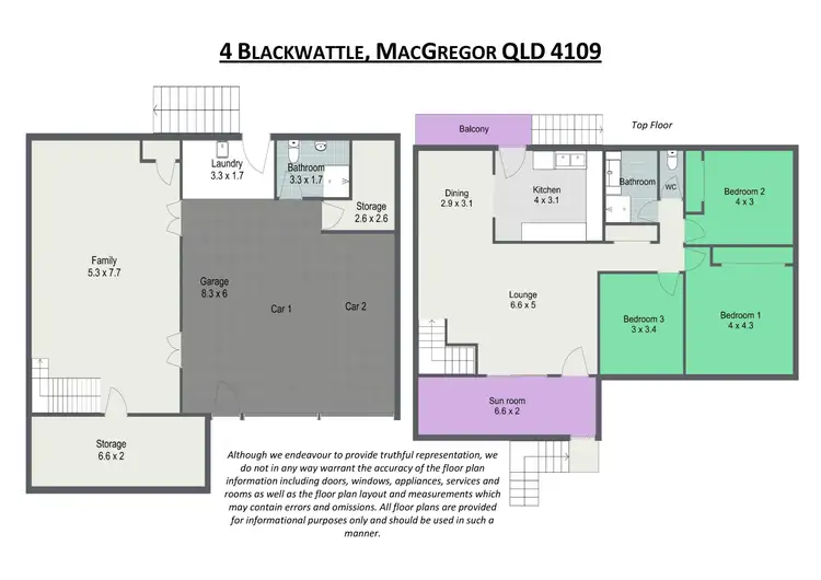 Floorplan of Homely house listing, 4 Blackwattle Street, Macgregor QLD 4109