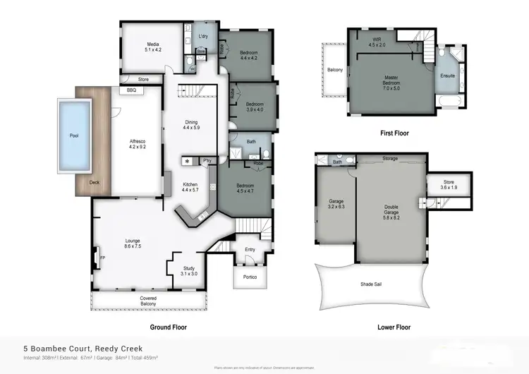 Floorplan of Homely house listing, 5 Boambee Court, Reedy Creek QLD 4227