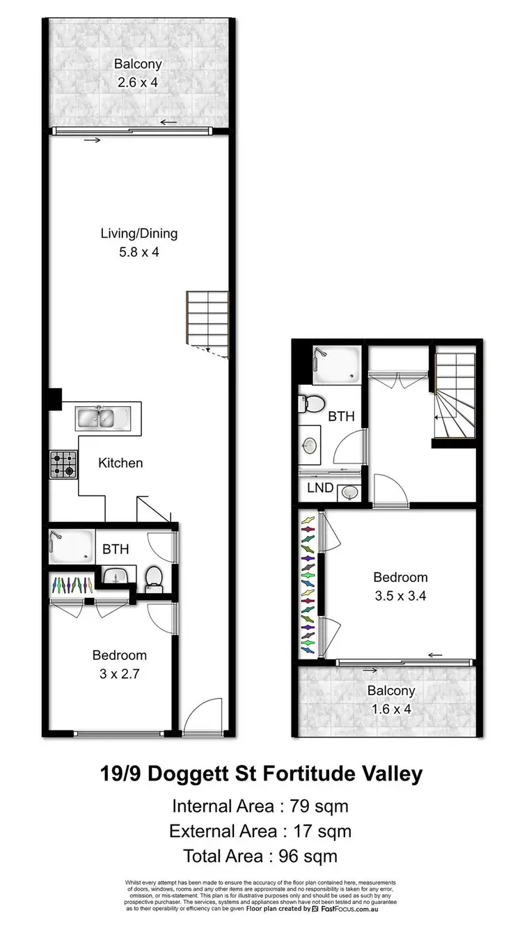 Floorplan of Homely apartment listing, 19/9 Doggett Street, Fortitude Valley QLD 4006