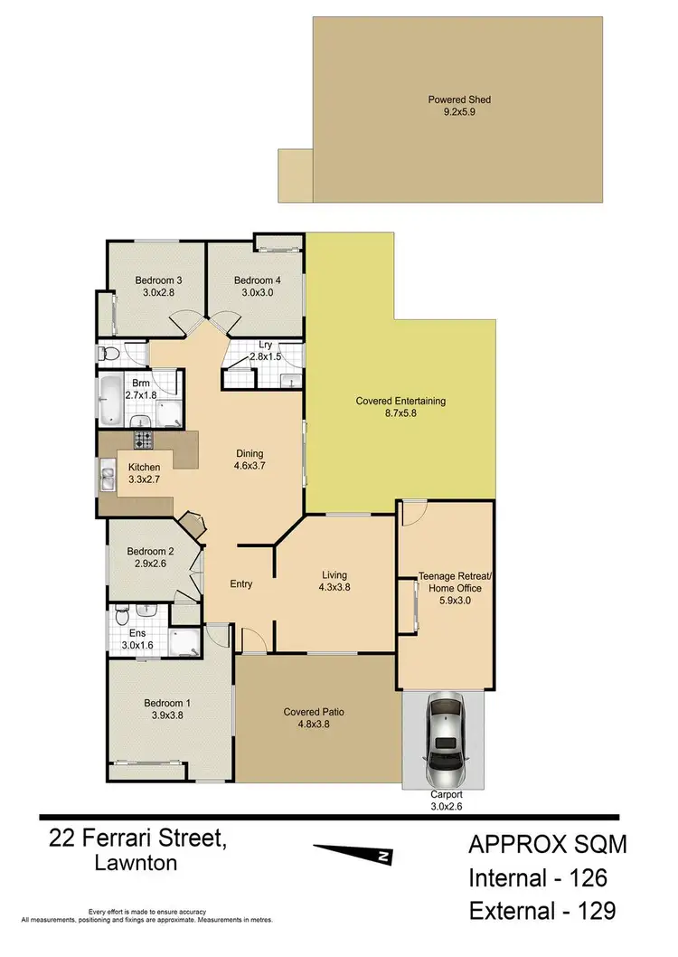 Floorplan of Homely house listing, 22 Ferrari Street, Lawnton QLD 4501
