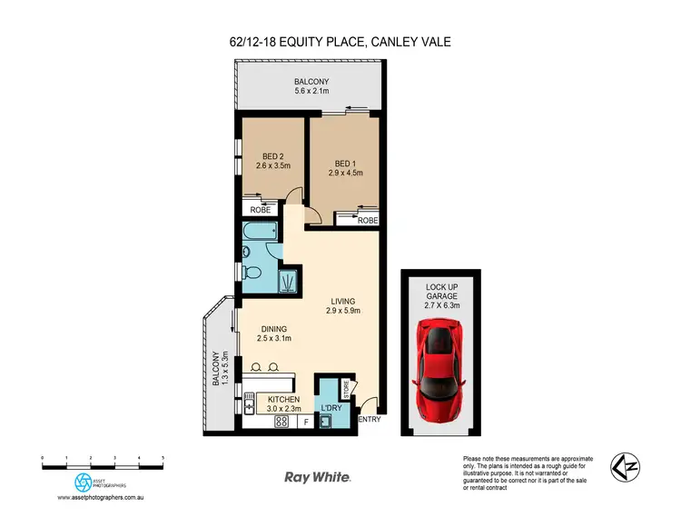 Floorplan of Homely unit listing, 62/12-18 Equity Place, Canley Vale NSW 2166