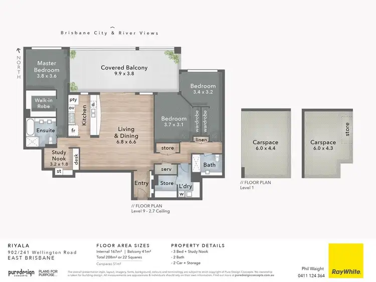 Floorplan of Homely apartment listing, 241 Wellington Road, East Brisbane QLD 4169