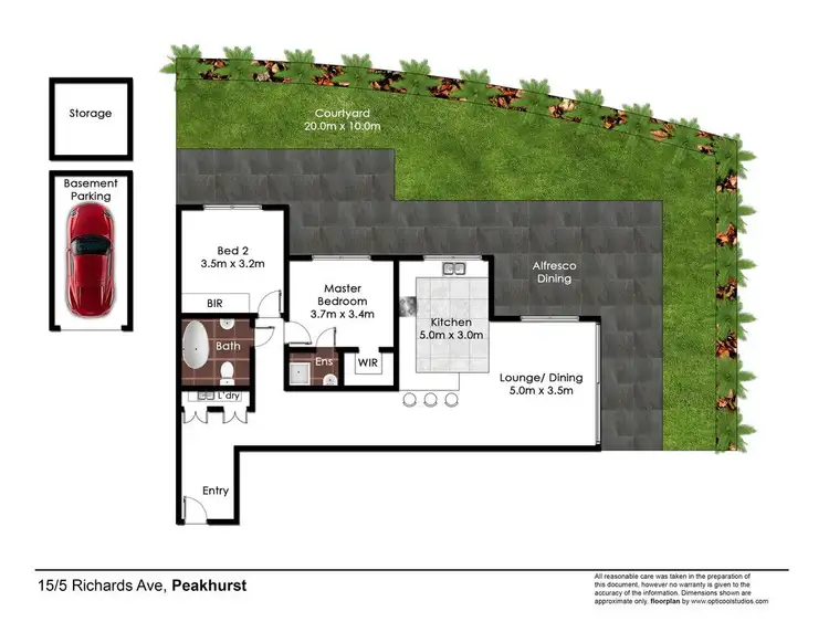 Floorplan of Homely apartment listing, 15/5-7 Richards Avenue, Peakhurst NSW 2210