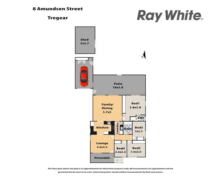 Floorplan of Homely house listing, 8 Amundsen Street, Tregear NSW 2770
