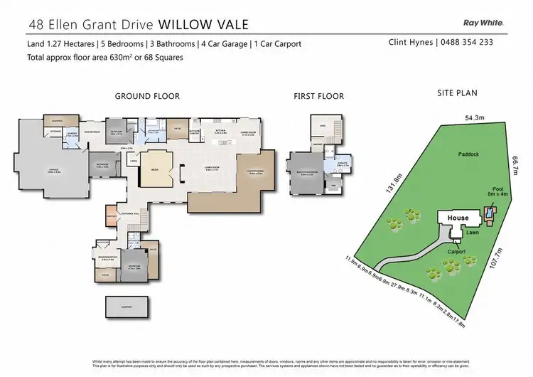 Floorplan of Homely house listing, 48 Ellen Grant Drive, Willow Vale QLD 4209