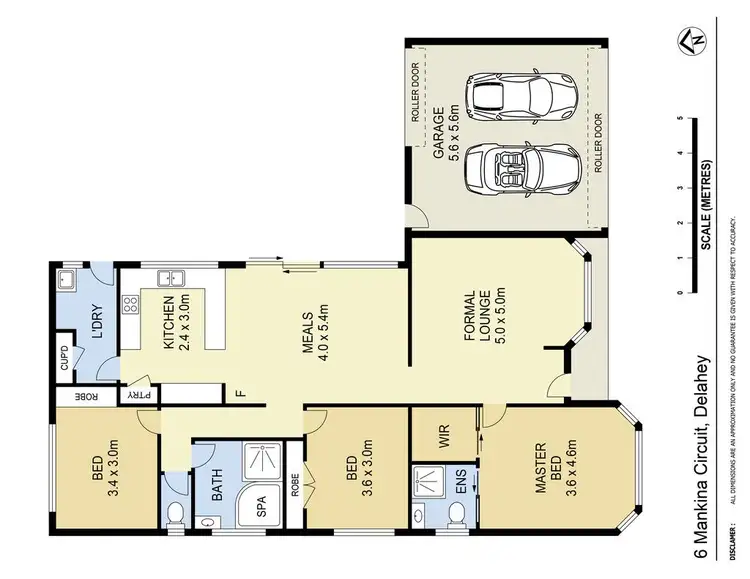 Floorplan of Homely house listing, 6 Mankina Circuit, Delahey VIC 3037