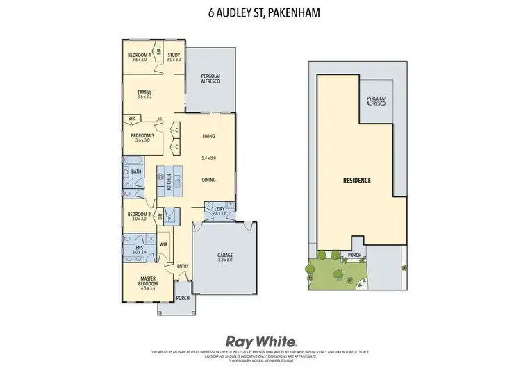 Floorplan of Homely house listing, 6 Audley Street, Pakenham VIC 3810