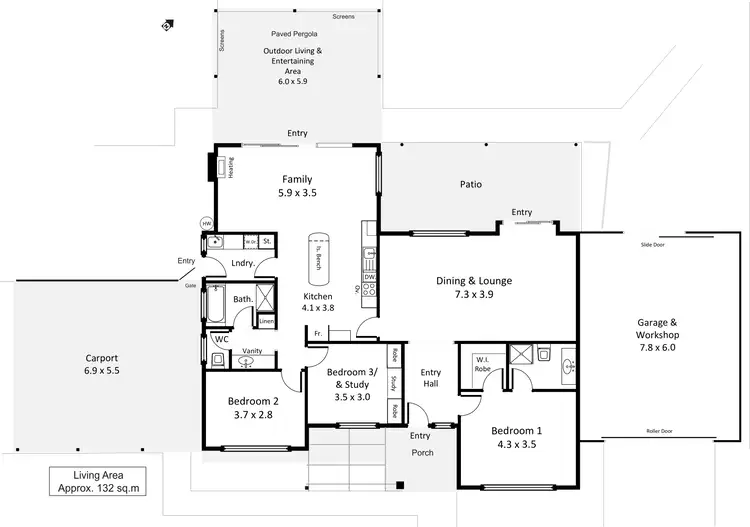Floorplan of Homely house listing, 1A Sixth Street, Loxton SA 5333