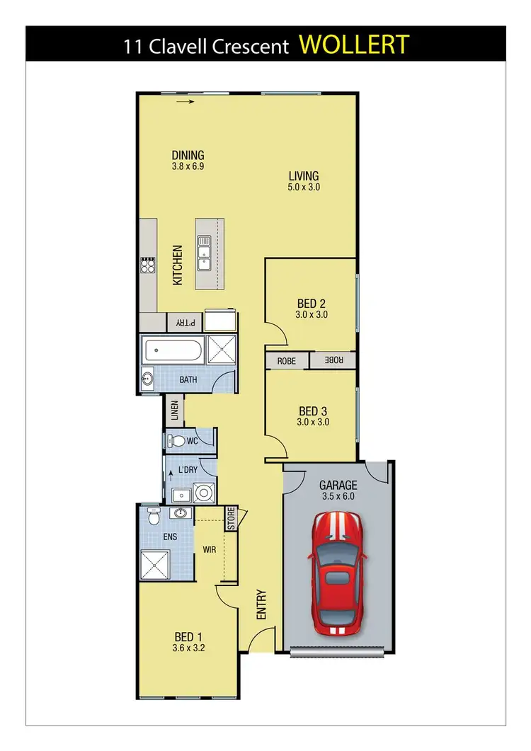 Floorplan of Homely house listing, 11 Clavell Crescent, Wollert VIC 3750