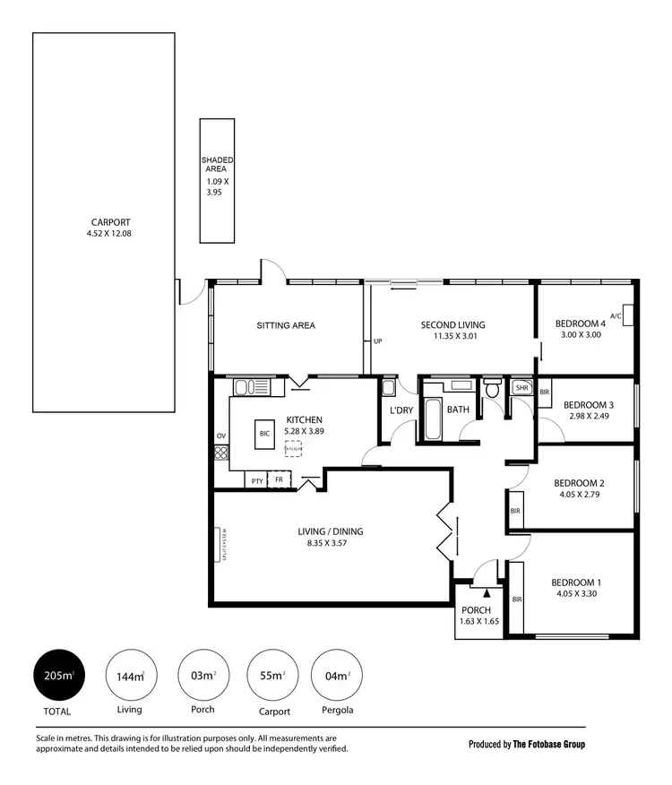 Floorplan of Homely house listing, 5 Dew Court, Vista SA 5091