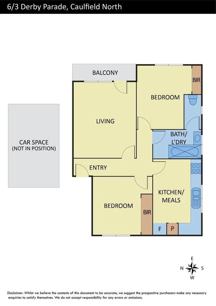 Floorplan of Homely apartment listing, 6/3 Derby Parade, Caulfield North VIC 3161