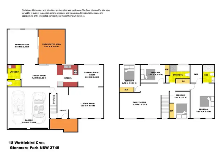 Floorplan of Homely house listing, 18 Wattlebird Crescent, Glenmore Park NSW 2745