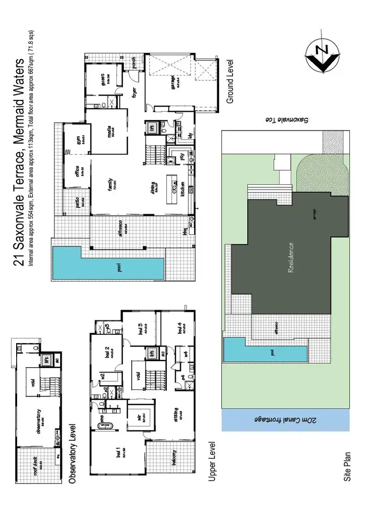 Floorplan of Homely house listing, 21 Saxonvale Terrace, Mermaid Waters QLD 4218
