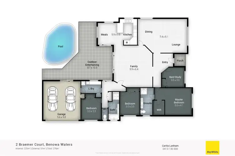 Floorplan of Homely house listing, 2 Braemer Court, Benowa Waters QLD 4217