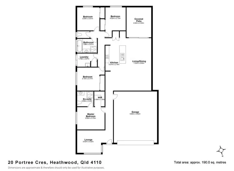Floorplan of Homely house listing, 20 Portree Crescent, Heathwood QLD 4110