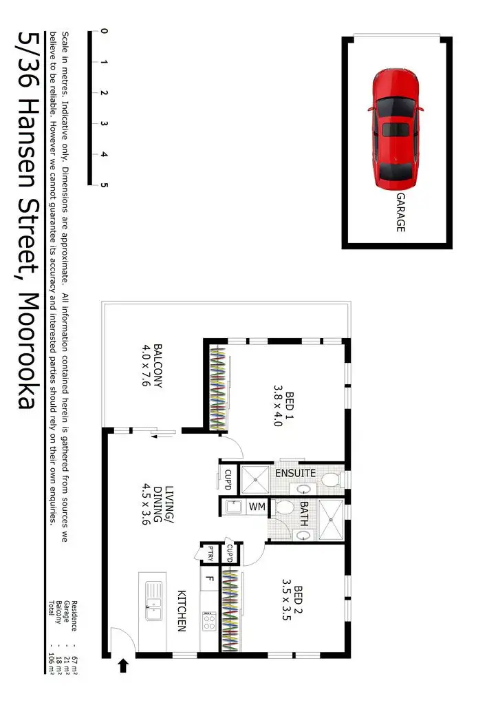 Floorplan of Homely unit listing, 5/36 Hansen Street, Moorooka QLD 4105